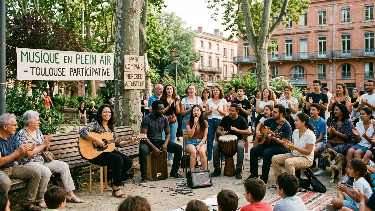 Action de terrain et rassemblement de quartier pour la pratique musicale